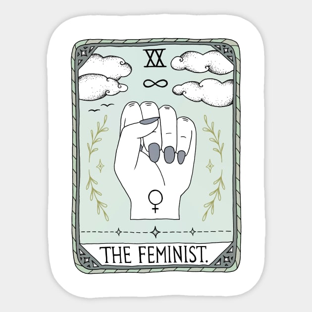 The Feminist Sticker by Barlena